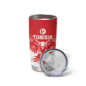 Custom Tunisia Football Tumbler Cup Eagles of Carthage Spirit - African Pride