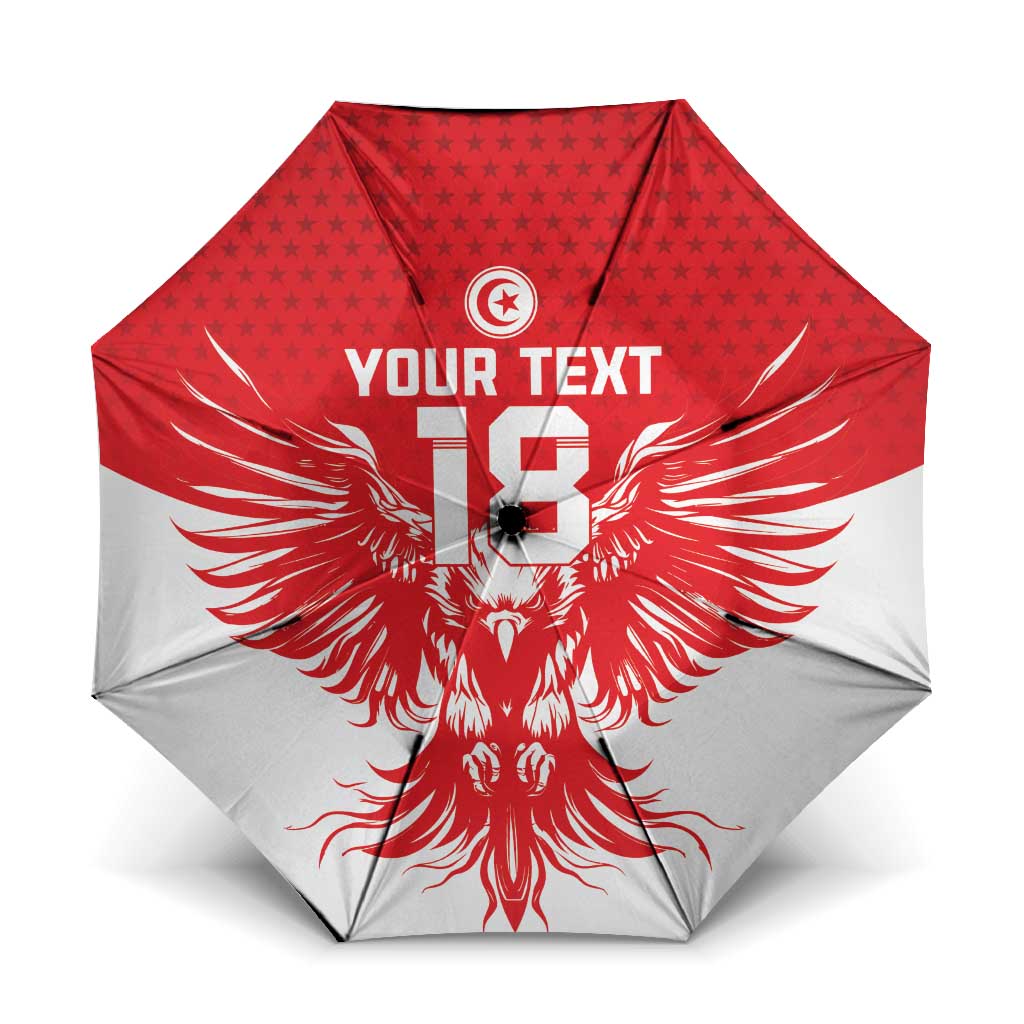 Custom Tunisia Football Umbrella Eagles of Carthage Spirit - African Pride