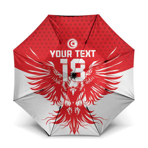 Custom Tunisia Football Umbrella Eagles of Carthage Spirit - African Pride
