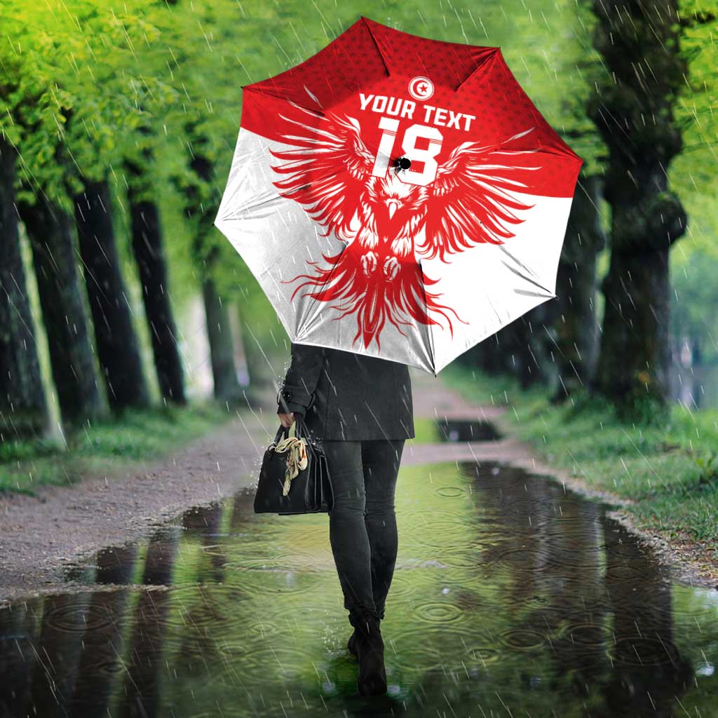 Custom Tunisia Football Umbrella Eagles of Carthage Spirit - African Pride
