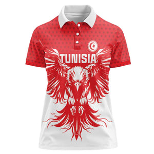 Custom Tunisia Football Women Polo Shirt Eagles of Carthage Spirit - African Pride