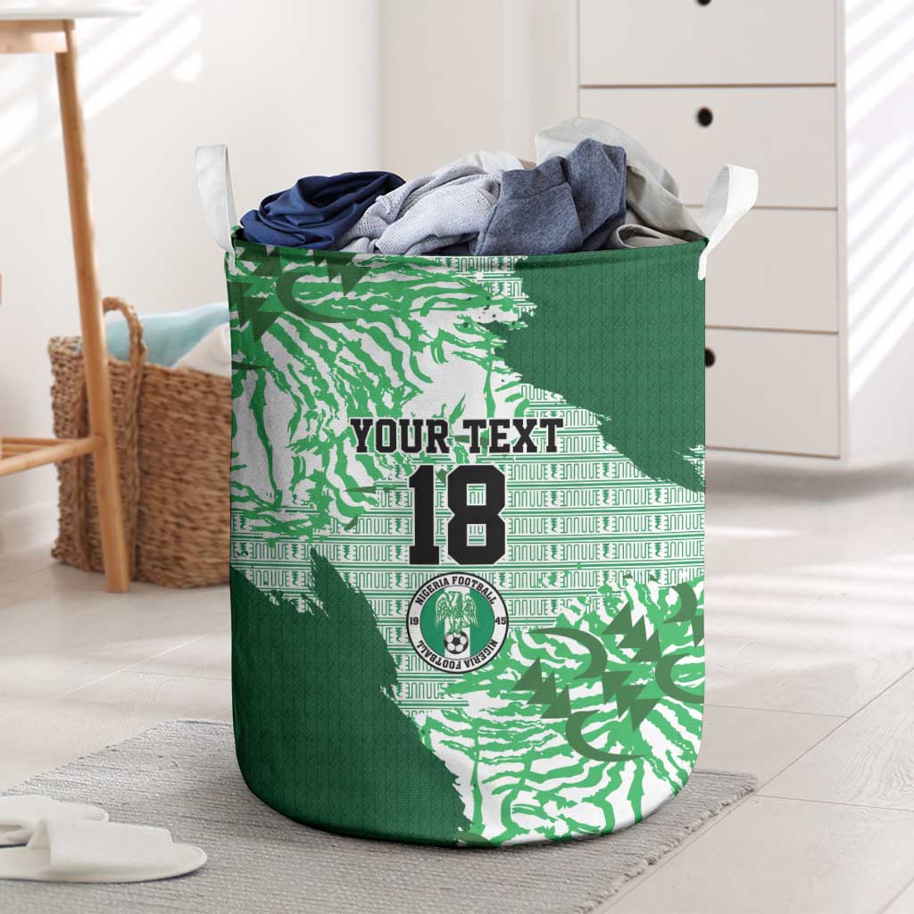 Custom Nigeria Fooball Laundry Basket Super Eagles National Pride