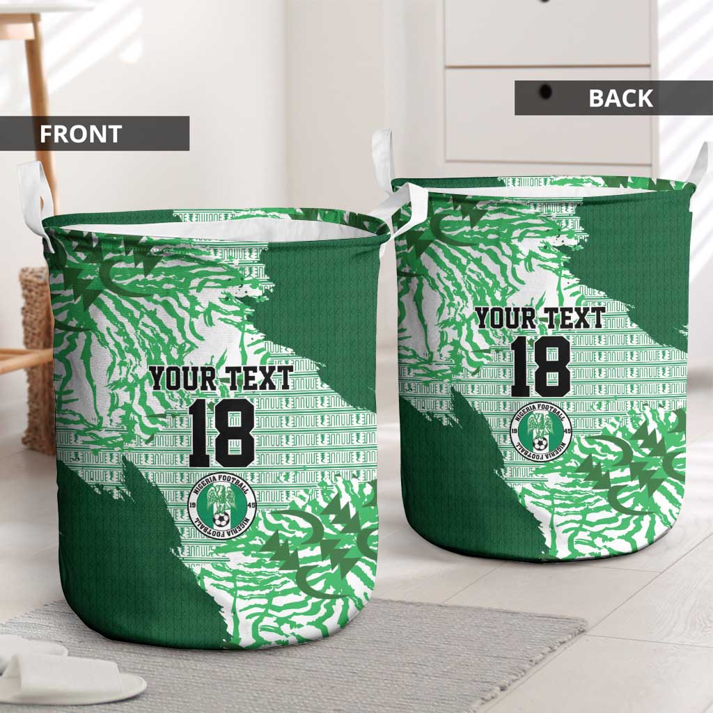 Custom Nigeria Fooball Laundry Basket Super Eagles National Pride