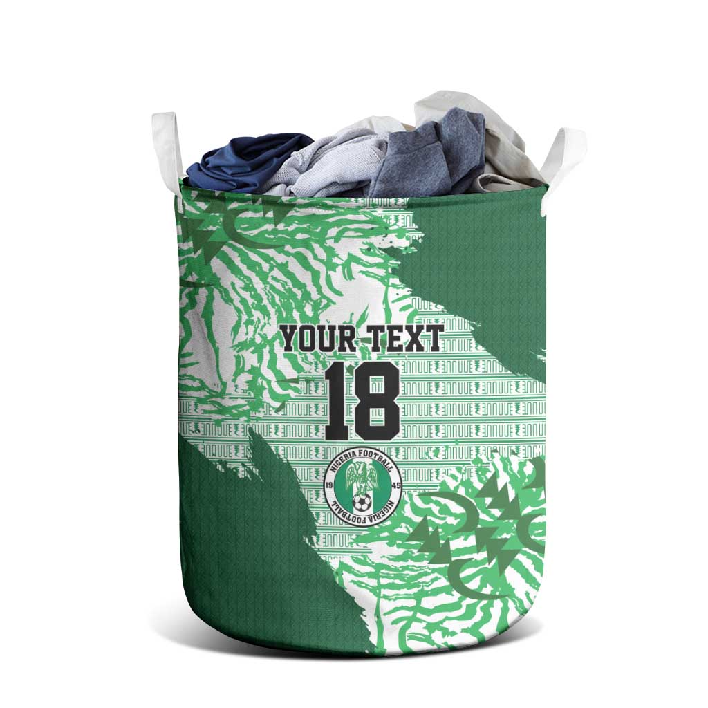 Custom Nigeria Fooball Laundry Basket Super Eagles National Pride