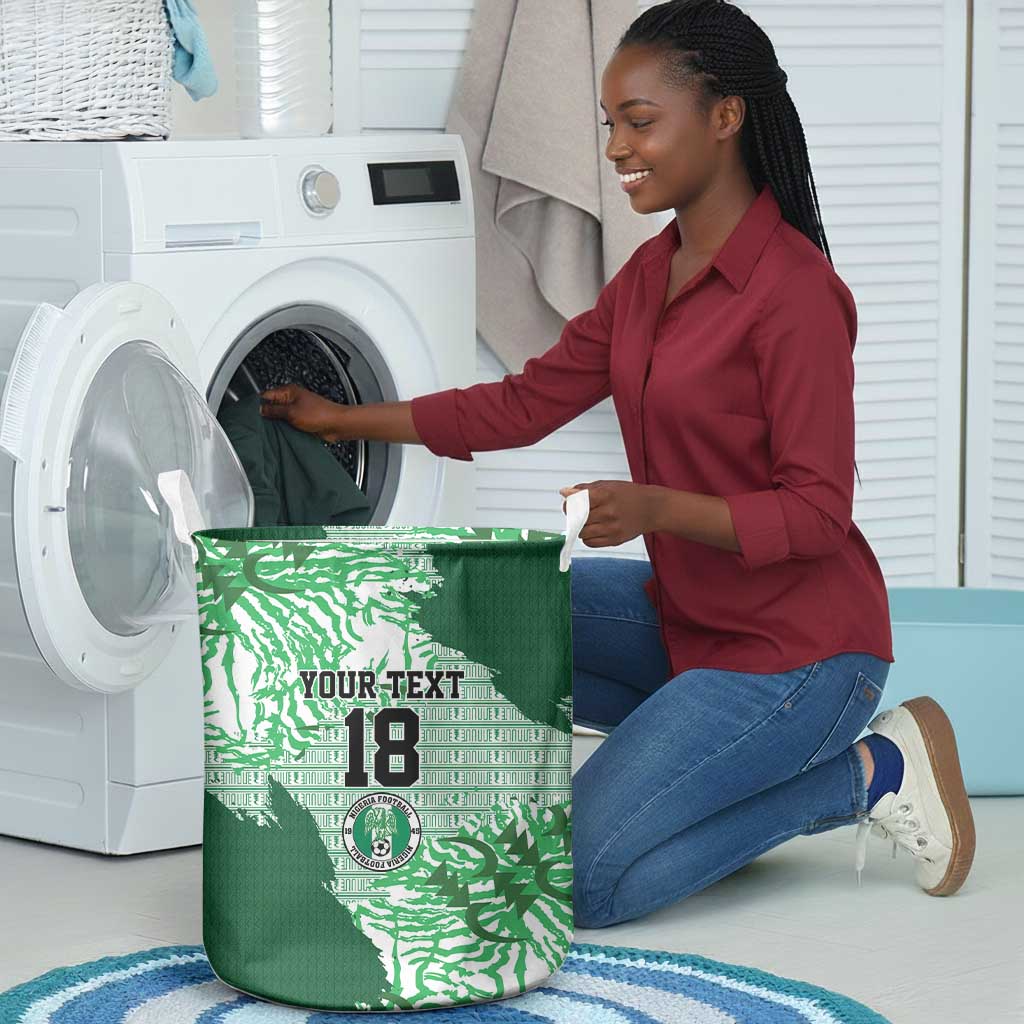 Custom Nigeria Fooball Laundry Basket Super Eagles National Pride