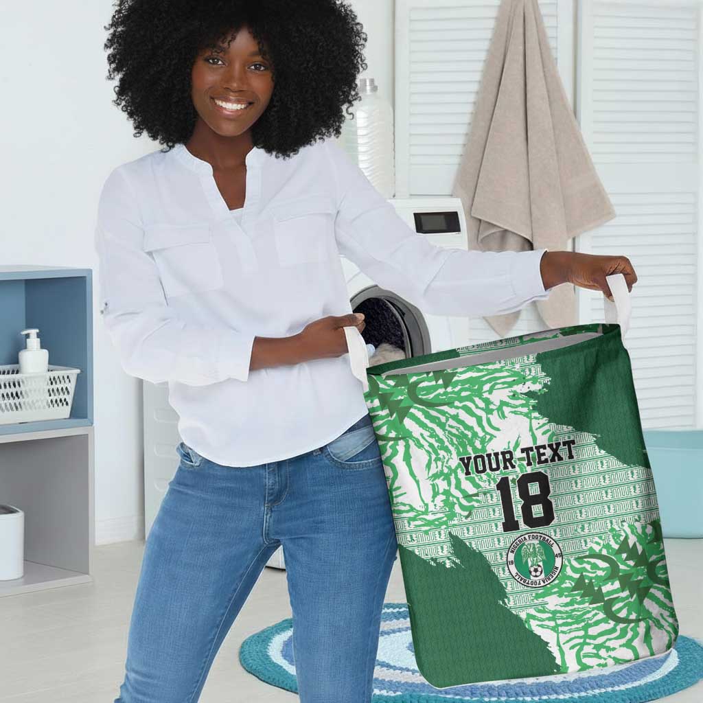 Custom Nigeria Fooball Laundry Basket Super Eagles National Pride