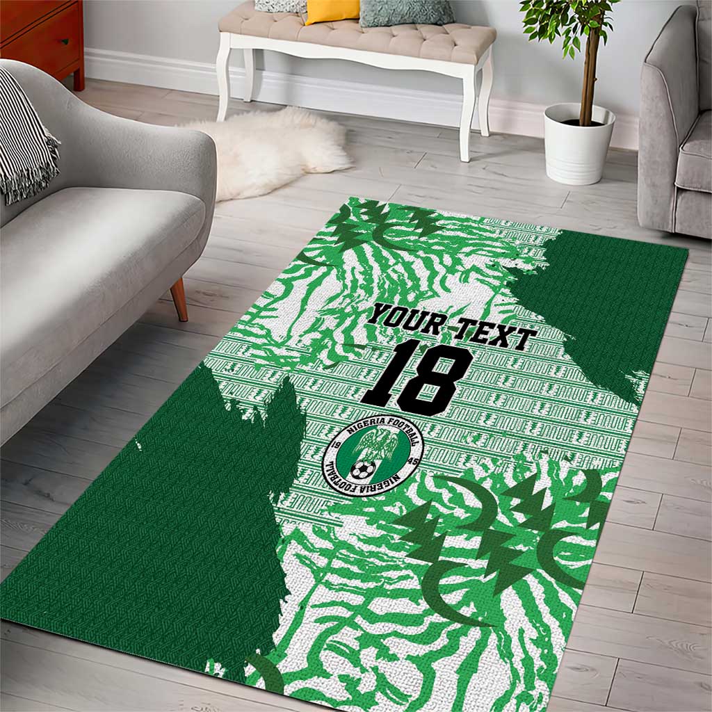 Custom Nigeria Fooball Area Rug Super Eagles National Pride