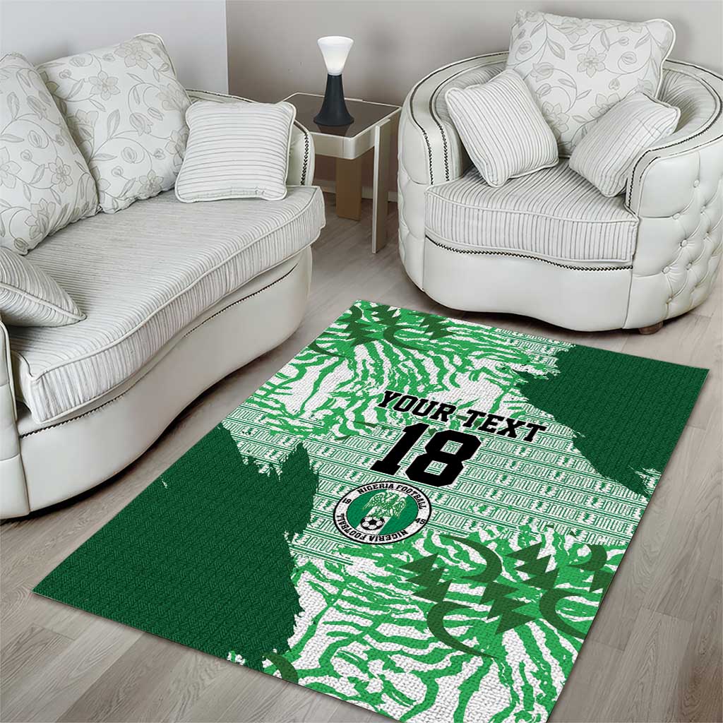 Custom Nigeria Fooball Area Rug Super Eagles National Pride