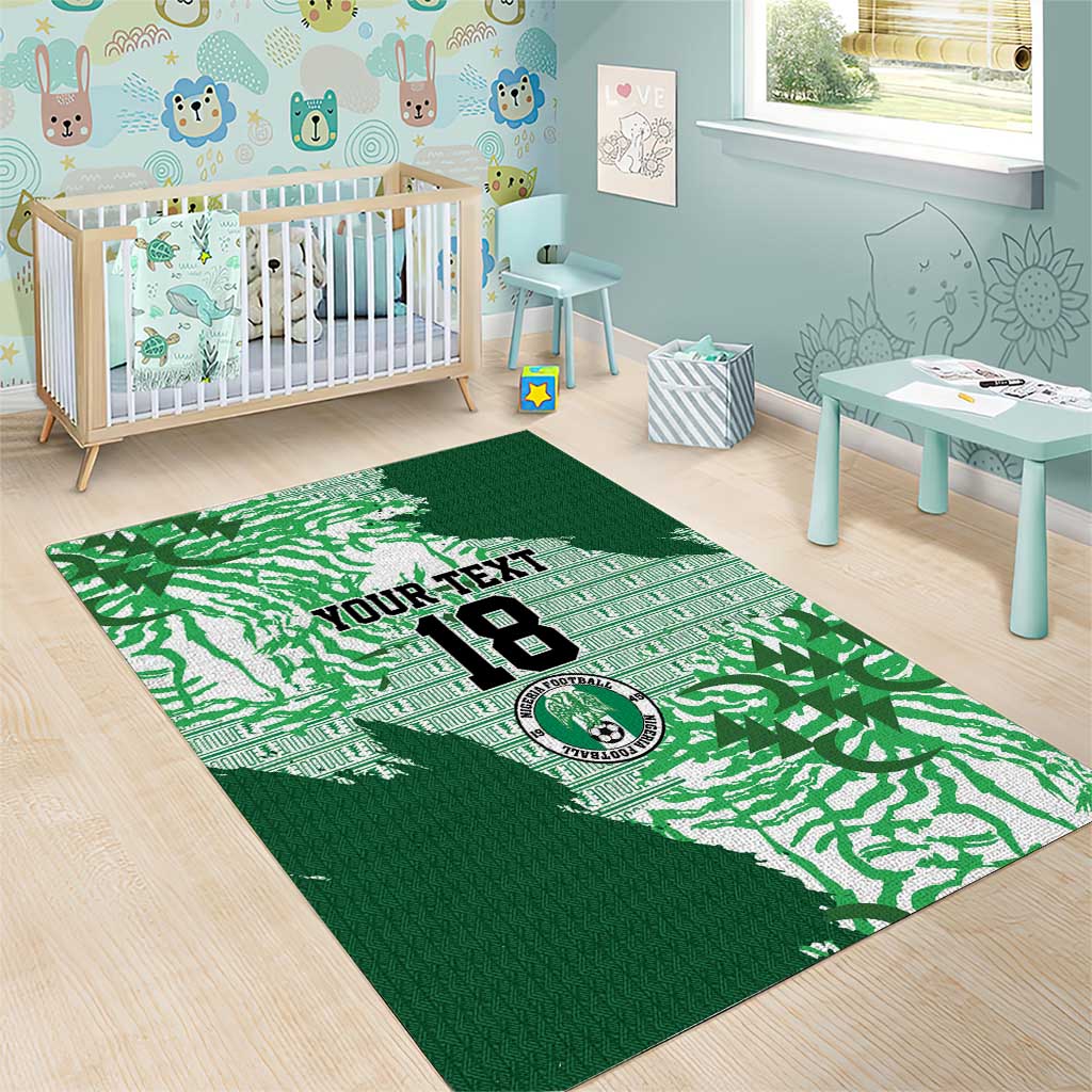 Custom Nigeria Fooball Area Rug Super Eagles National Pride
