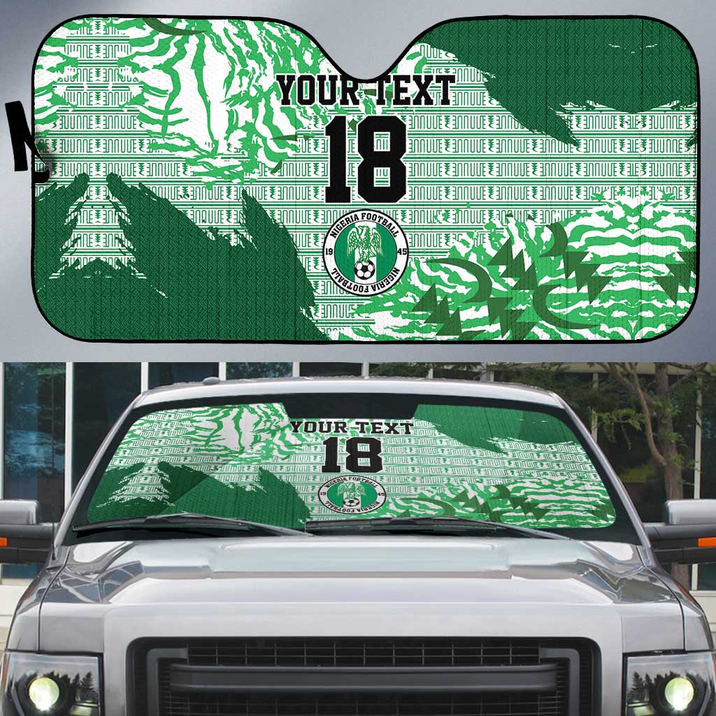 Custom Nigeria Fooball Auto Sun Shade Super Eagles National Pride