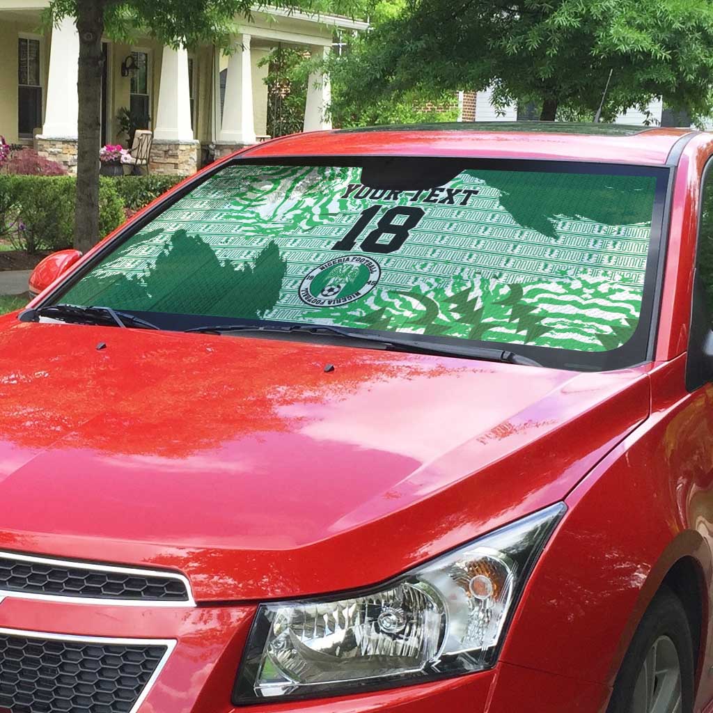 Custom Nigeria Fooball Auto Sun Shade Super Eagles National Pride