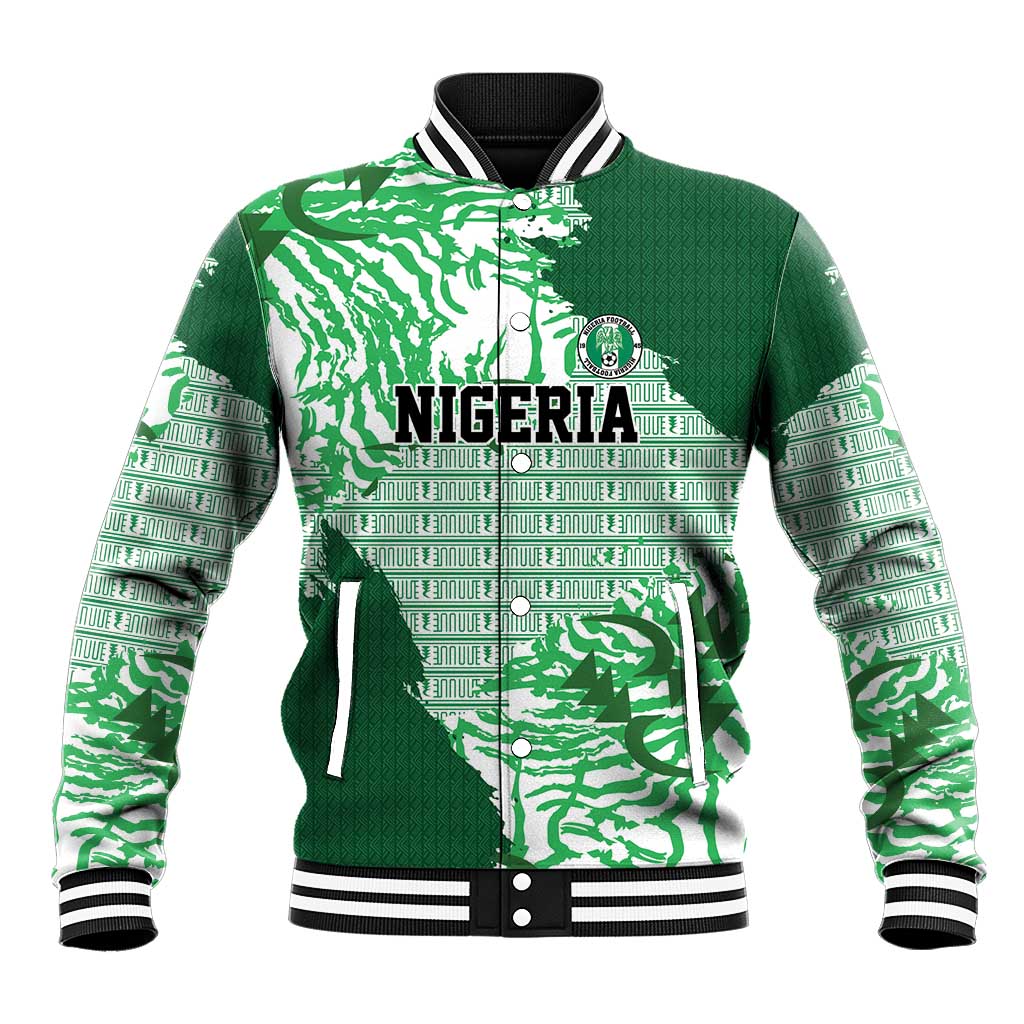 Custom Nigeria Fooball Baseball Jacket Super Eagles National Pride