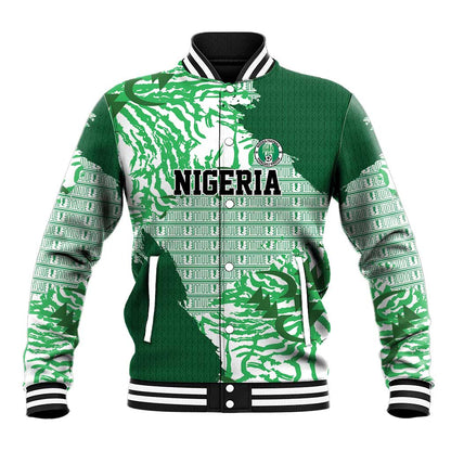 Custom Nigeria Fooball Baseball Jacket Super Eagles National Pride