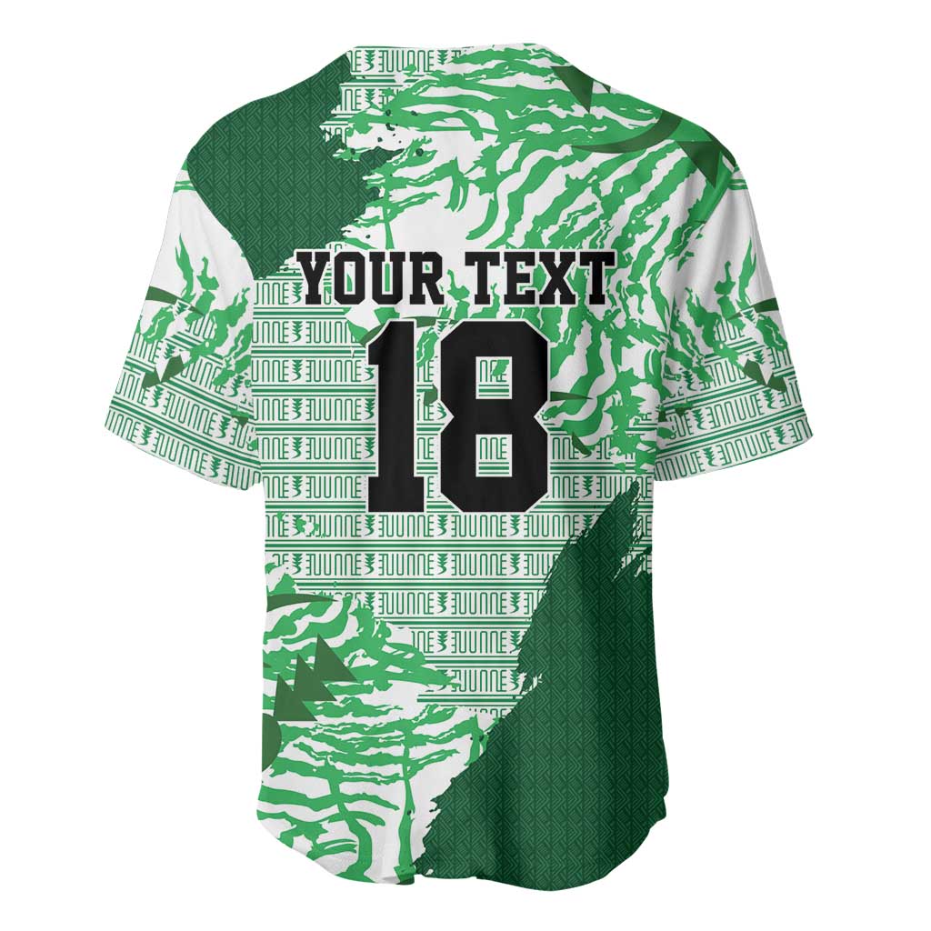 Custom Nigeria Fooball Baseball Jersey Super Eagles National Pride
