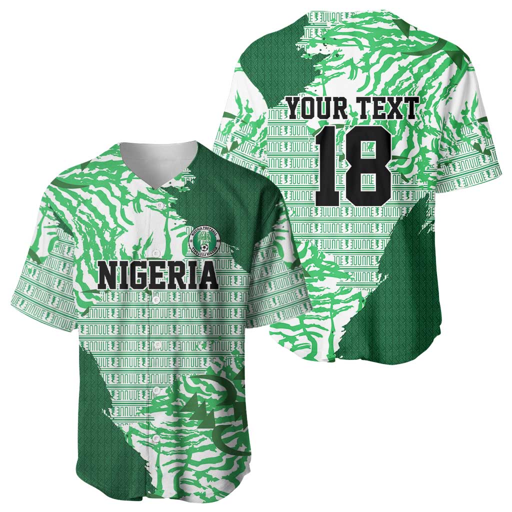 Custom Nigeria Fooball Baseball Jersey Super Eagles National Pride