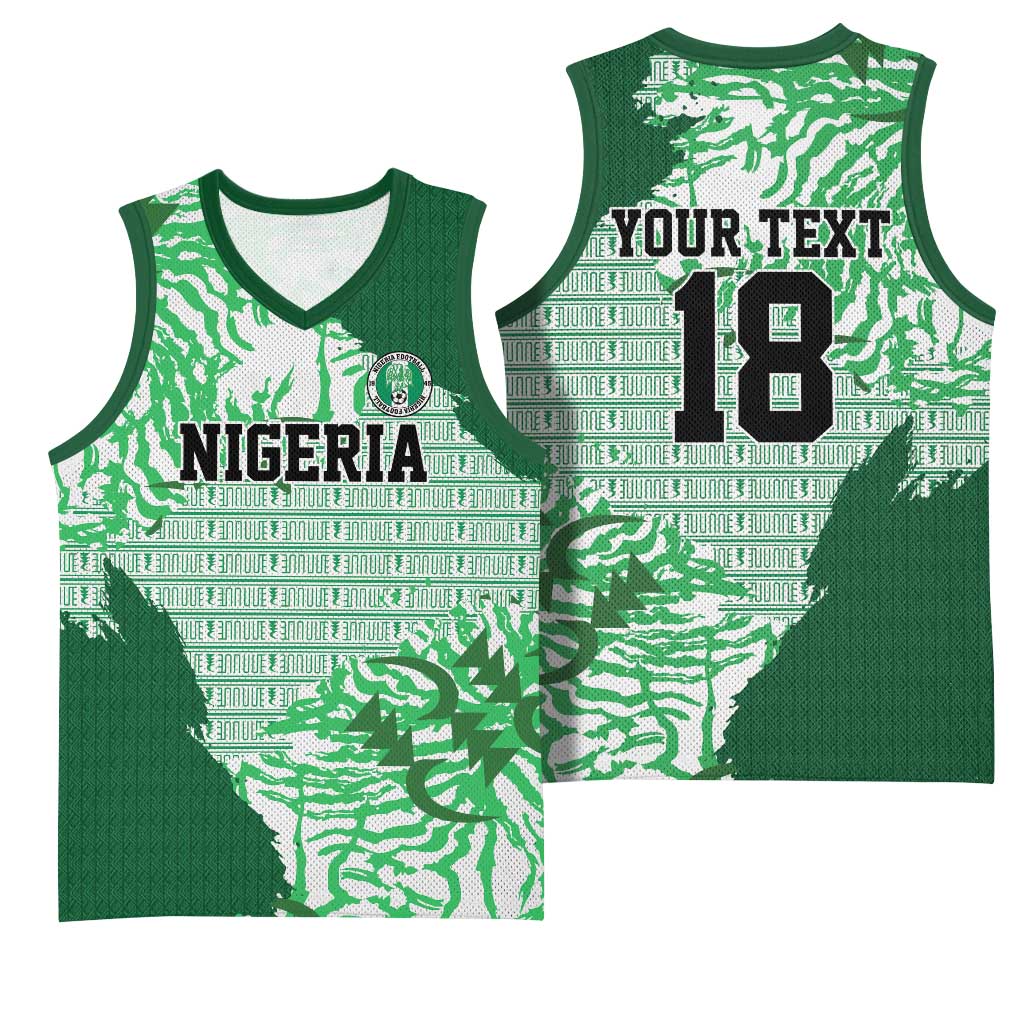 Custom Nigeria Fooball Basketball Jersey Super Eagles National Pride