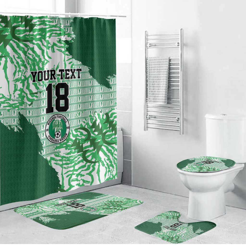 Custom Nigeria Fooball Bathroom Set Super Eagles National Pride