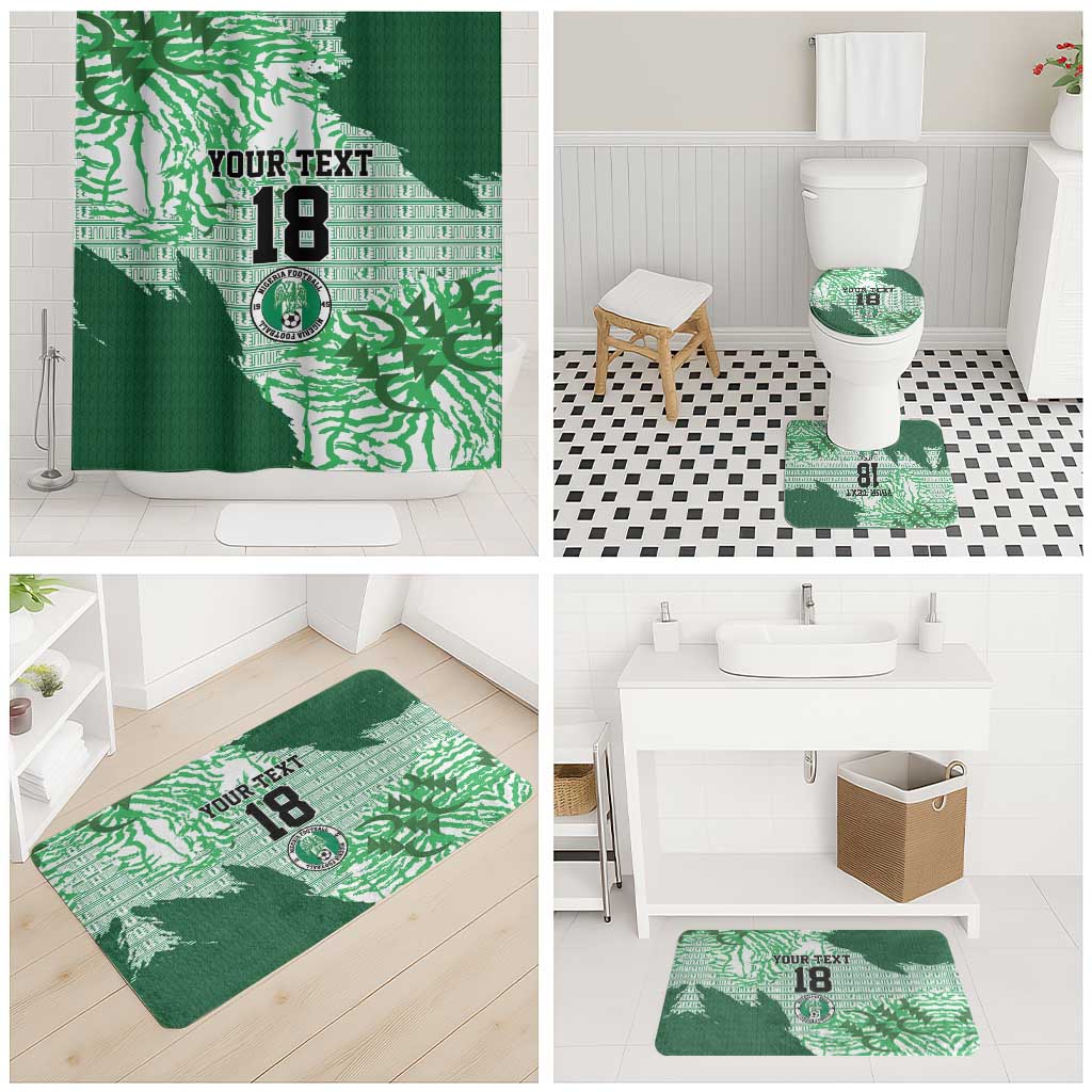 Custom Nigeria Fooball Bathroom Set Super Eagles National Pride