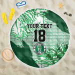 Custom Nigeria Fooball Beach Blanket Super Eagles National Pride