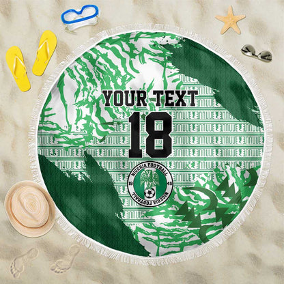 Custom Nigeria Fooball Beach Blanket Super Eagles National Pride