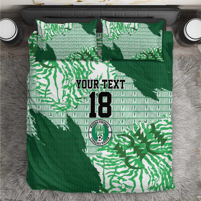 Custom Nigeria Fooball Bedding Set Super Eagles National Pride