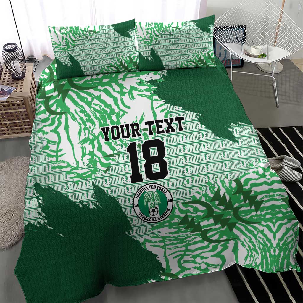 Custom Nigeria Fooball Bedding Set Super Eagles National Pride