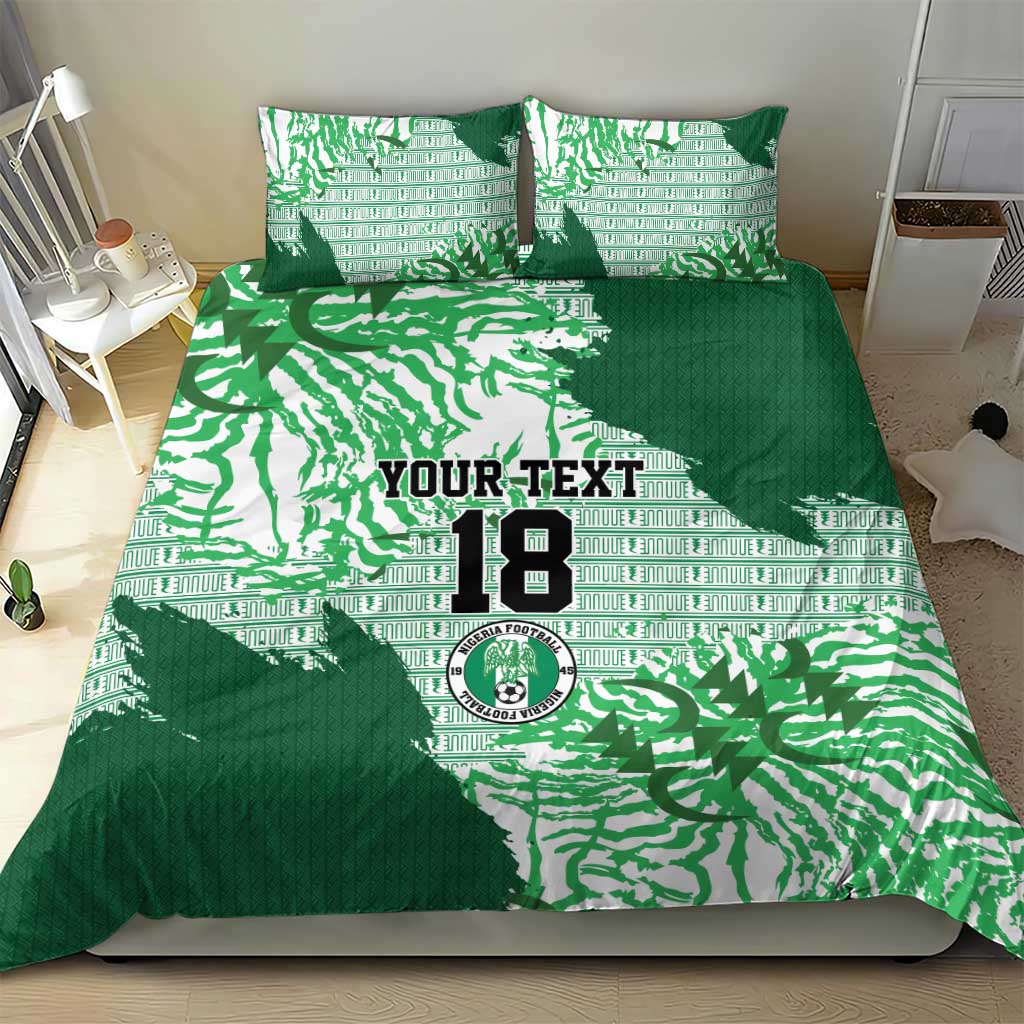 Custom Nigeria Fooball Bedding Set Super Eagles National Pride