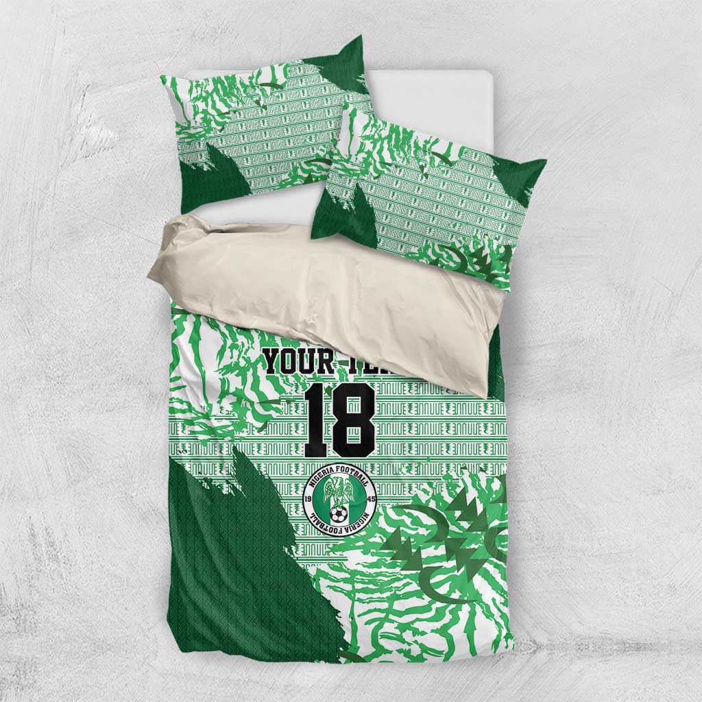 Custom Nigeria Fooball Bedding Set Super Eagles National Pride
