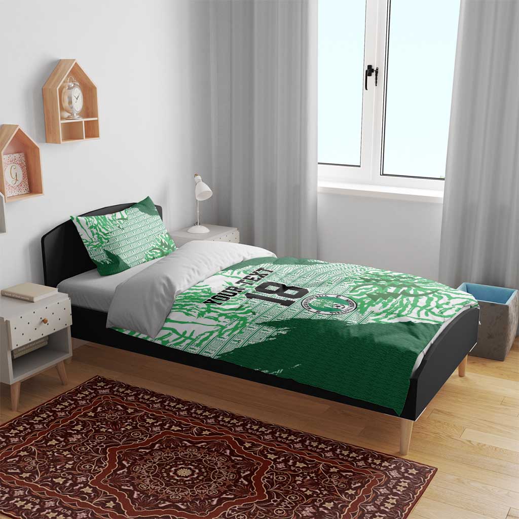 Custom Nigeria Fooball Bedding Set Super Eagles National Pride