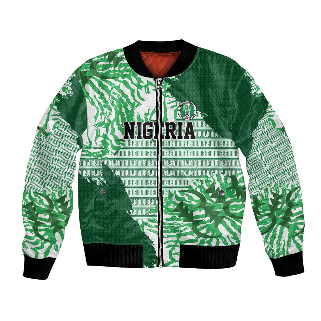 Custom Nigeria Fooball Bomber Jacket Super Eagles National Pride