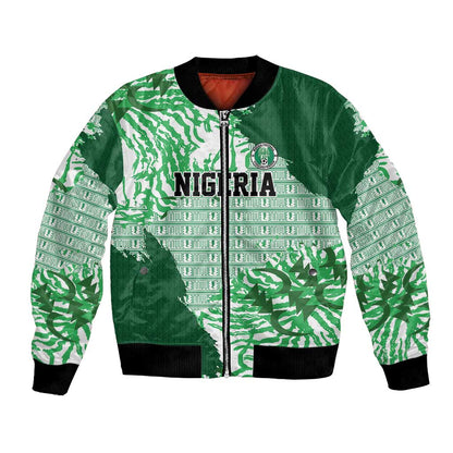 Custom Nigeria Fooball Bomber Jacket Super Eagles National Pride