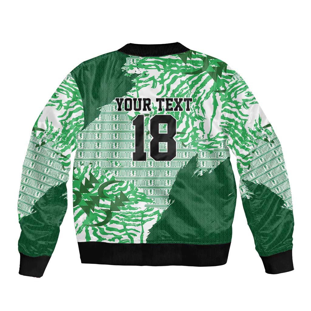 Custom Nigeria Fooball Bomber Jacket Super Eagles National Pride