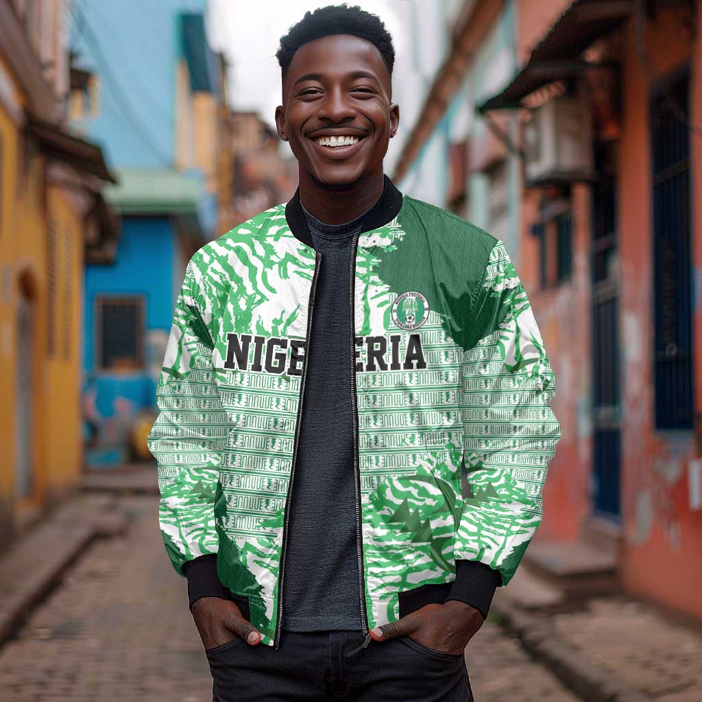 Custom Nigeria Fooball Bomber Jacket Super Eagles National Pride