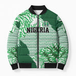 Custom Nigeria Fooball Bomber Puffer Jacket Super Eagles National Pride