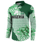 Custom Nigeria Fooball Button Sweatshirt Super Eagles National Pride