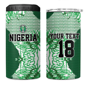 Custom Nigeria Fooball 4 in 1 Can Cooler Tumbler Super Eagles National Pride