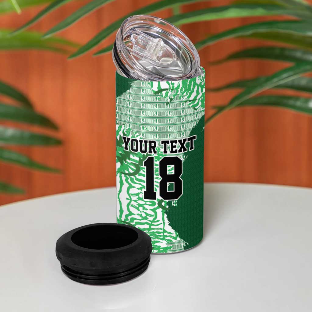 Custom Nigeria Fooball 4 in 1 Can Cooler Tumbler Super Eagles National Pride