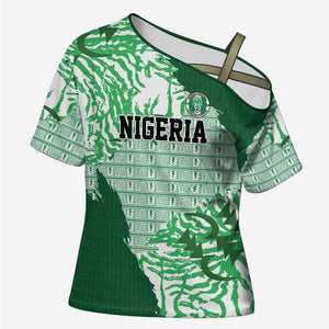 Custom Nigeria Fooball Cross Shoulder Shirt Super Eagles National Pride