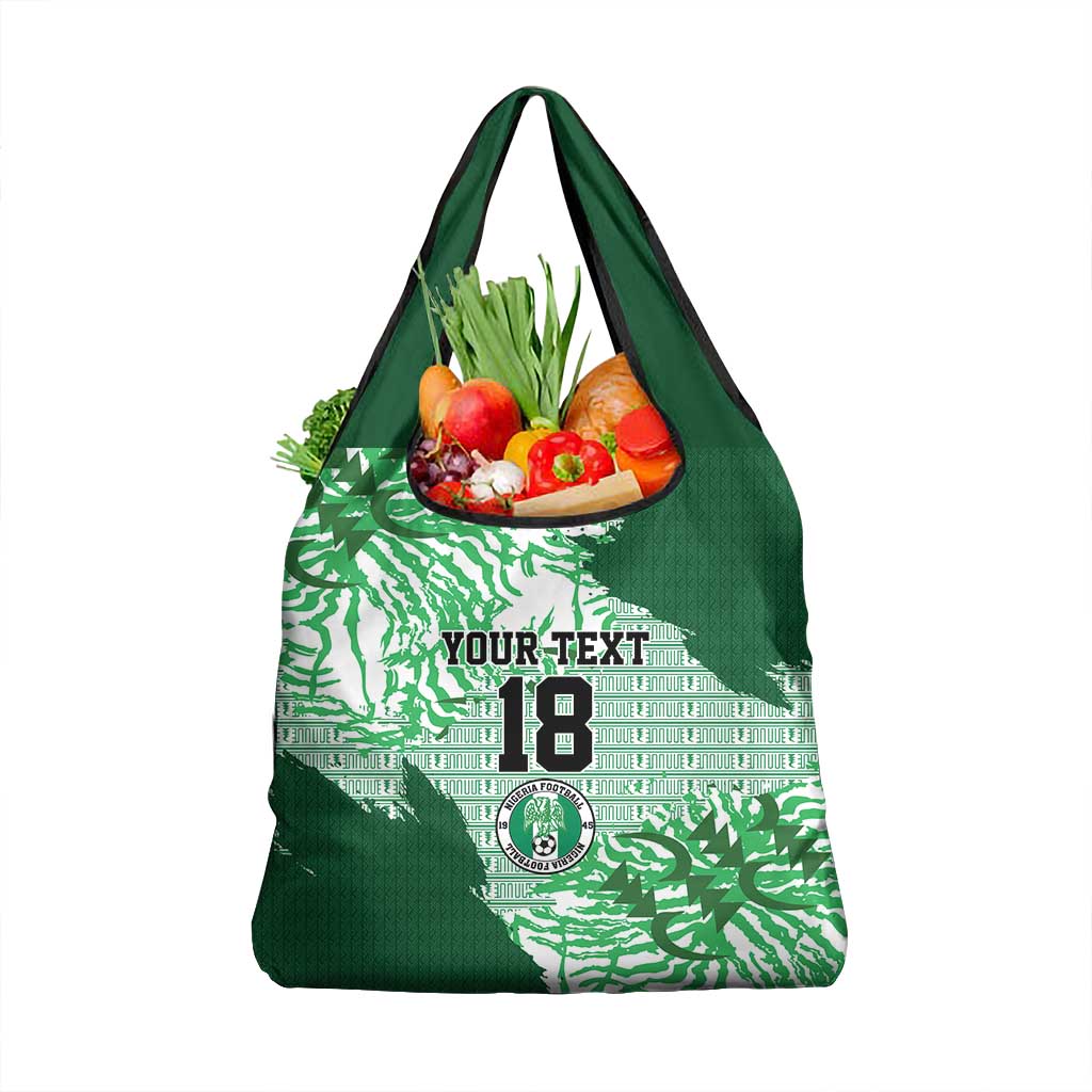 Custom Nigeria Fooball Grocery Bag Super Eagles National Pride