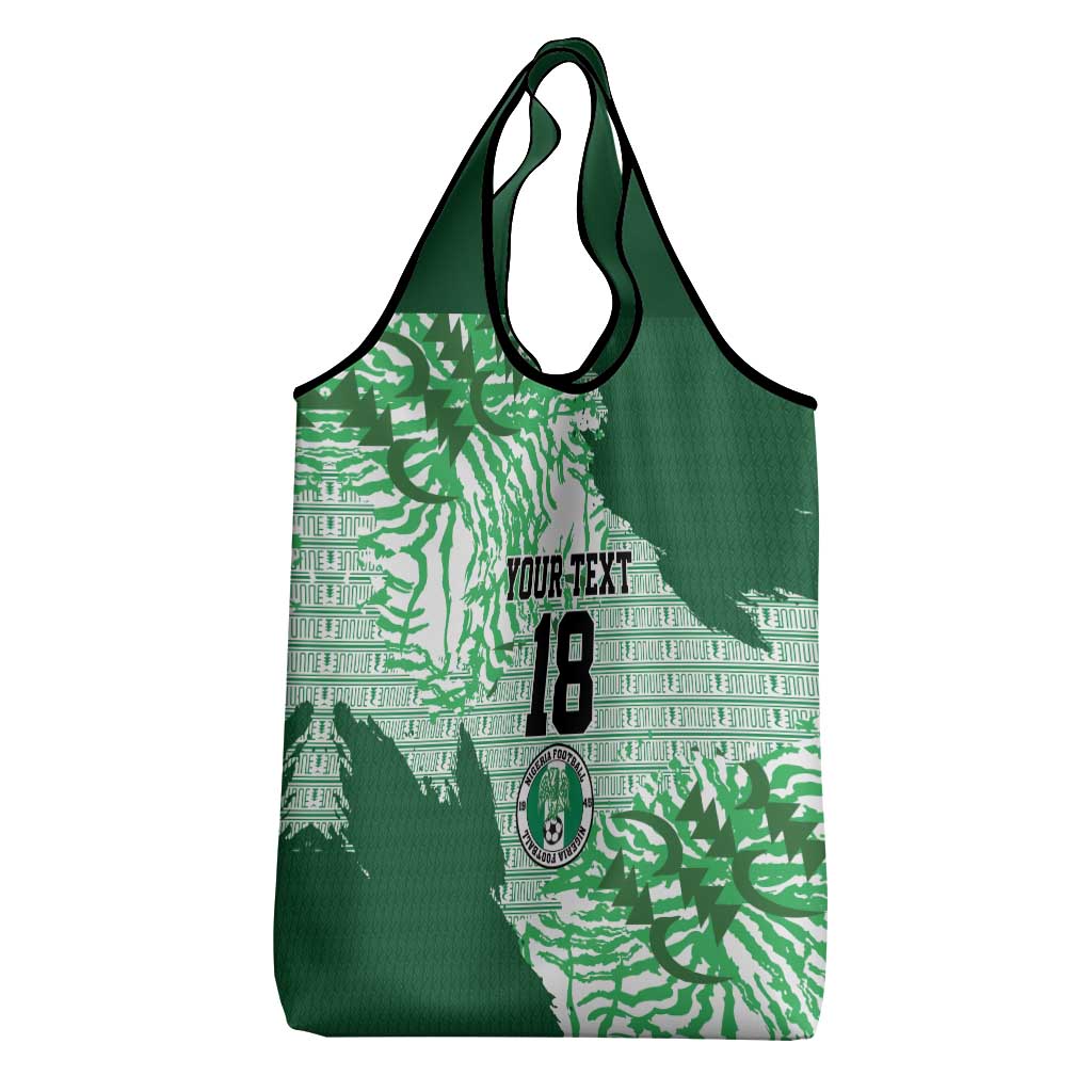 Custom Nigeria Fooball Grocery Bag Super Eagles National Pride
