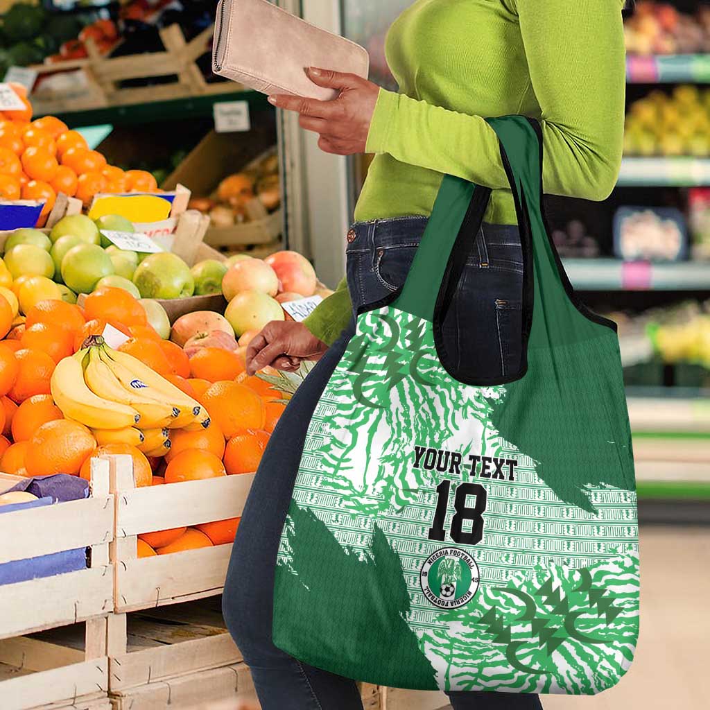 Custom Nigeria Fooball Grocery Bag Super Eagles National Pride