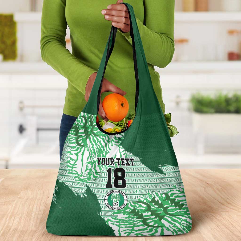 Custom Nigeria Fooball Grocery Bag Super Eagles National Pride