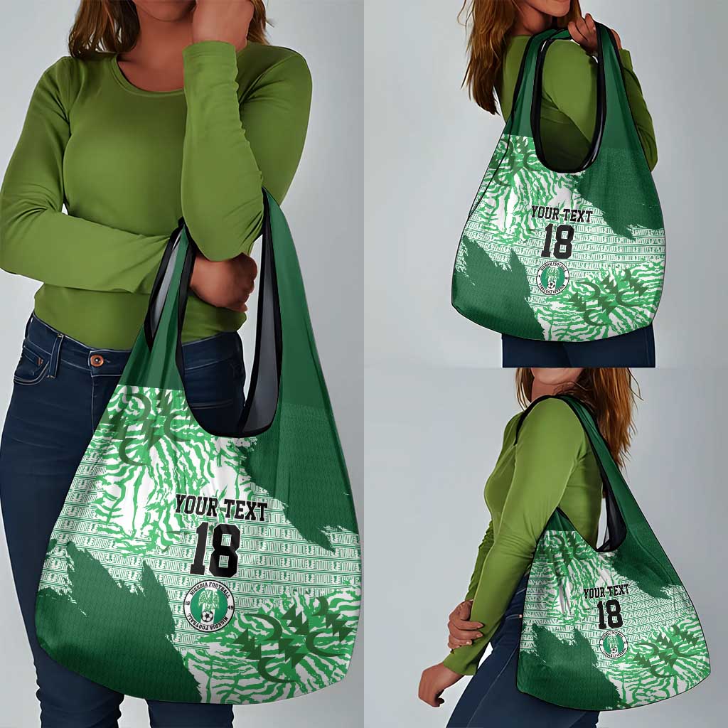 Custom Nigeria Fooball Grocery Bag Super Eagles National Pride