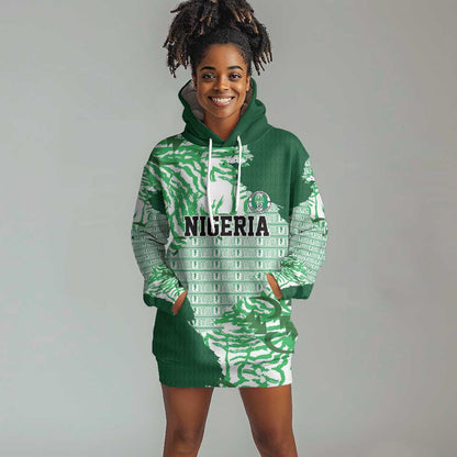 Custom Nigeria Fooball Hoodie Dress Super Eagles National Pride