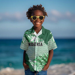 Custom Nigeria Fooball Kid Hawaiian Shirt Super Eagles National Pride
