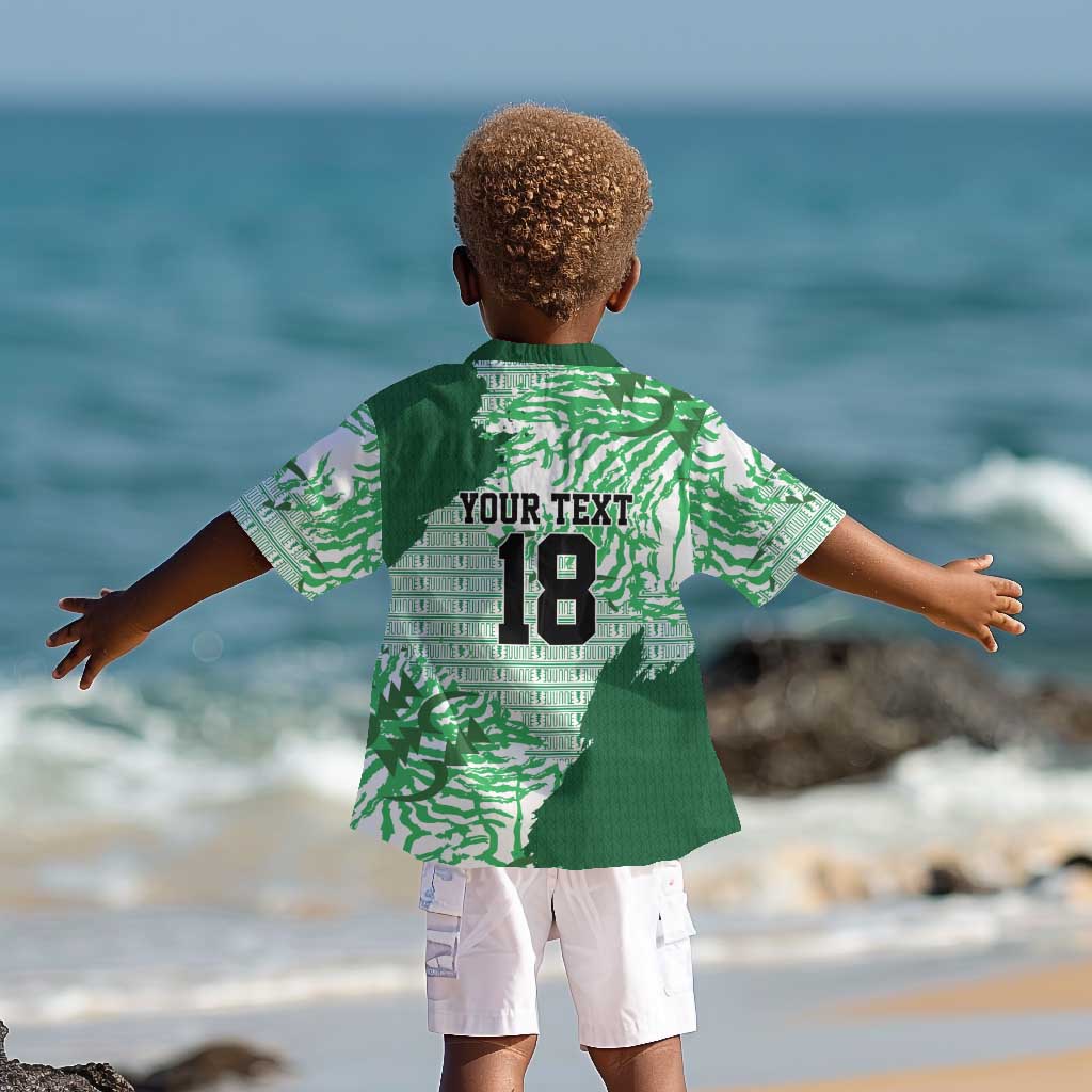 Custom Nigeria Fooball Kid Hawaiian Shirt Super Eagles National Pride