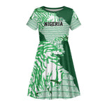 Custom Nigeria Fooball Kid Short Sleeve Dress Super Eagles National Pride