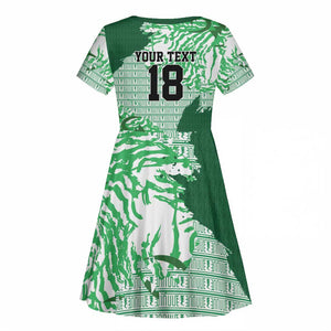 Custom Nigeria Fooball Kid Short Sleeve Dress Super Eagles National Pride