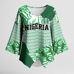 Custom Nigeria Fooball Kimono Sleeve Blouse Super Eagles National Pride