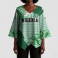 Custom Nigeria Fooball Kimono Sleeve Blouse Super Eagles National Pride